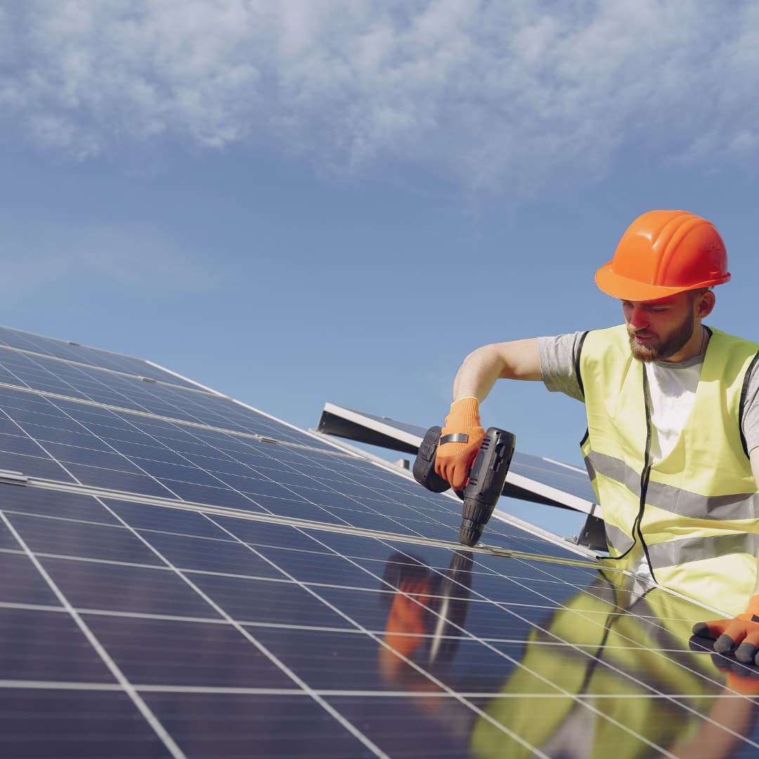 Installation de panneaux photovoltaïques