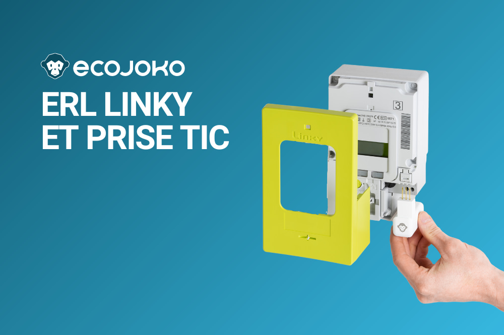 Compteur Linky avec la clé ERL insérée sur la TIC