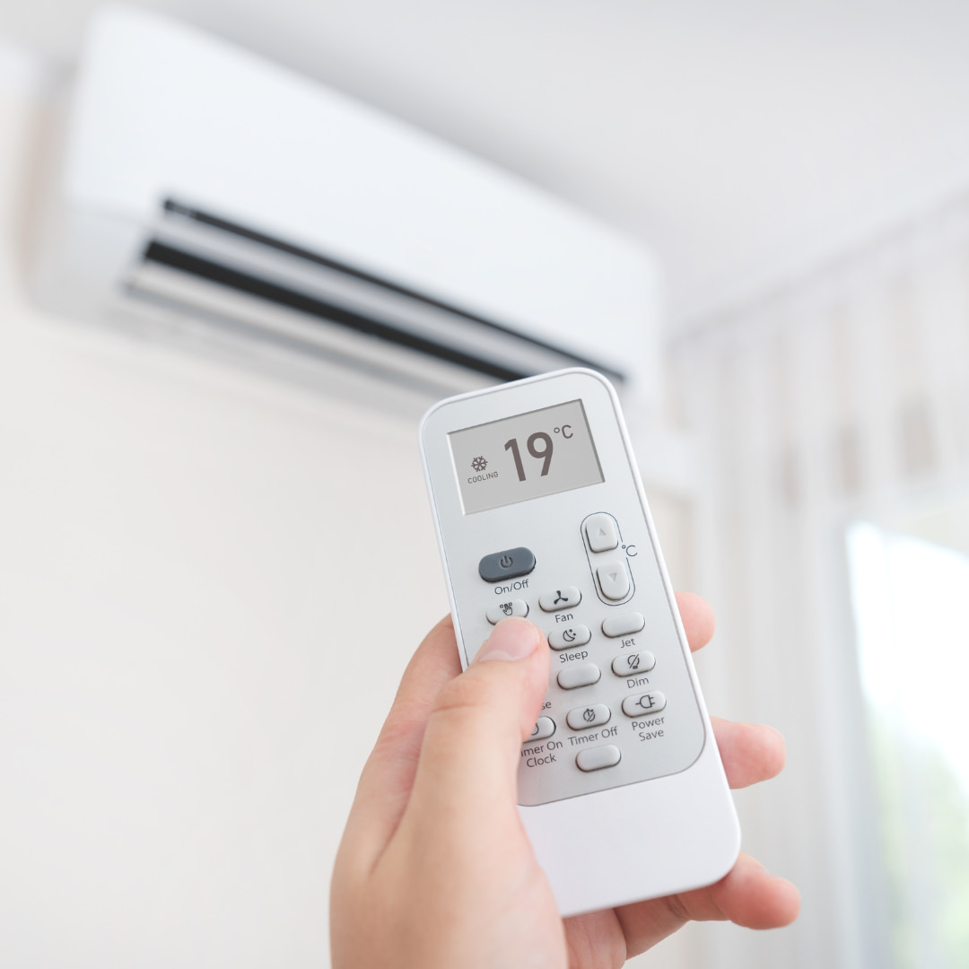 Réglage de la température d'une climatisation réversible