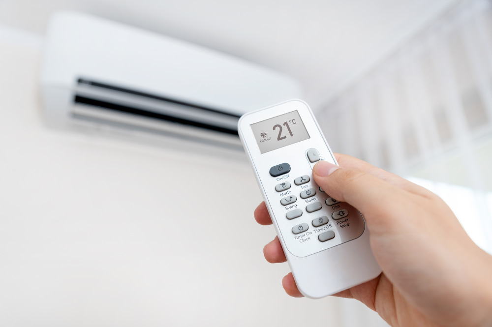 Réglage de la température d'une climatisation
