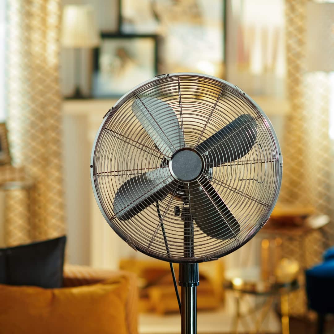 Ventilateur dans une pièce à vivre